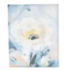 White & Blue Floral Wrapped Canvas