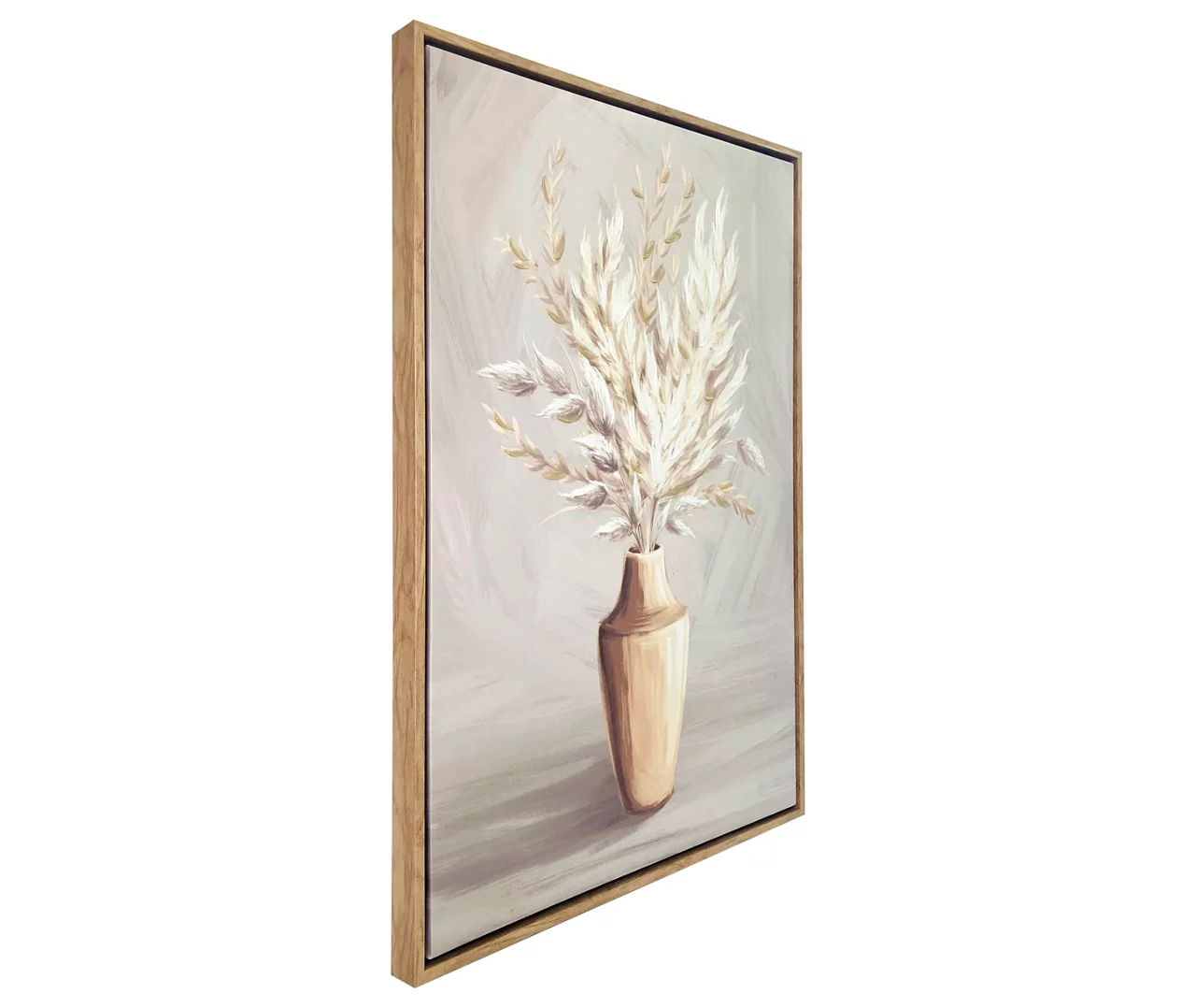 Taupe & Beige Pampas Grass Framed Canvas - Image 2