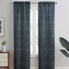 Sundown Indira Geometric Room-Darkening Curtain Panel Pair