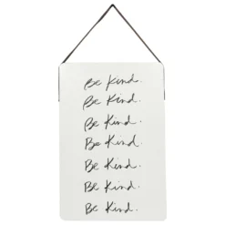 "Be Kind" White & Black Wall Plaque