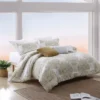 Renata Ochre & White Medallion King 5-Piece Comforter Set