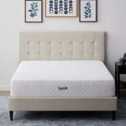 Lucid Comfort Collection 10" Medium Gel Memory Foam Mattress-In-A-Box