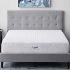 Lucid Comfort Collection 10" Plush Gel Memory Foam Mattress-In-A-Box