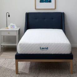Lucid Comfort Collection 8" Firm Gel Memory Foam Mattress-In-A-Box