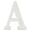 White Leaf-Embossed Letter Tabletop Plaque