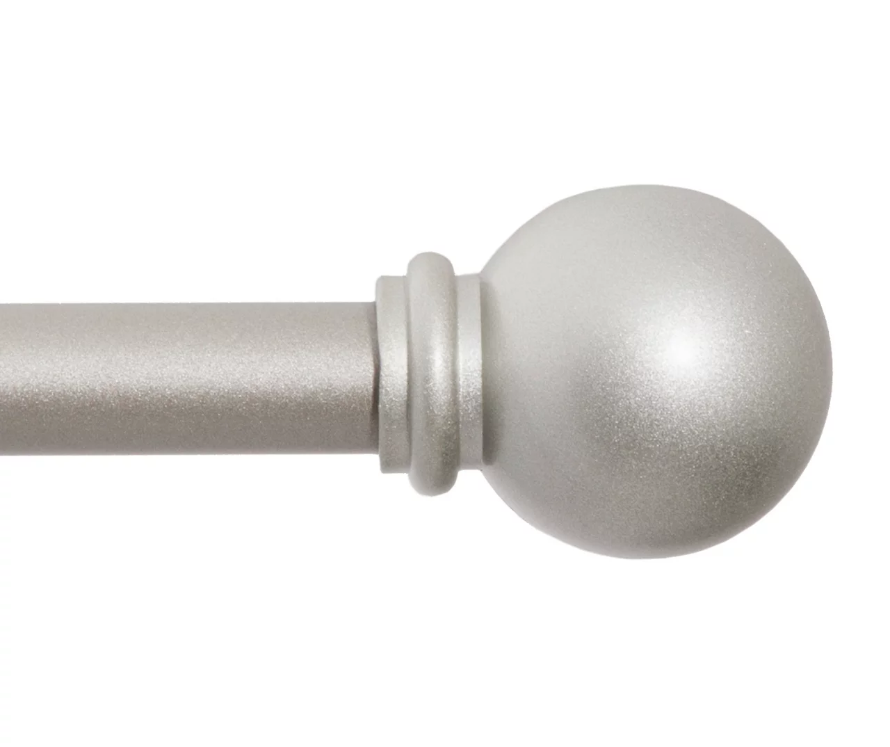 Chelsea Brushed Nickel Café 5/8" Curtain Rod, (28"-48")