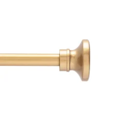 Augusta Burnished Brass 5/8" Curtain Rod, (30"-84")