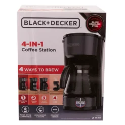 Black & Decker Black 4-in-1 Coffee Station