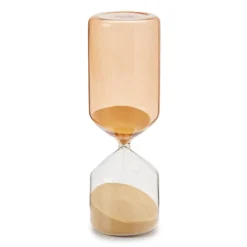 New Beginnings Tan & Clear Tinted Sand Hourglass