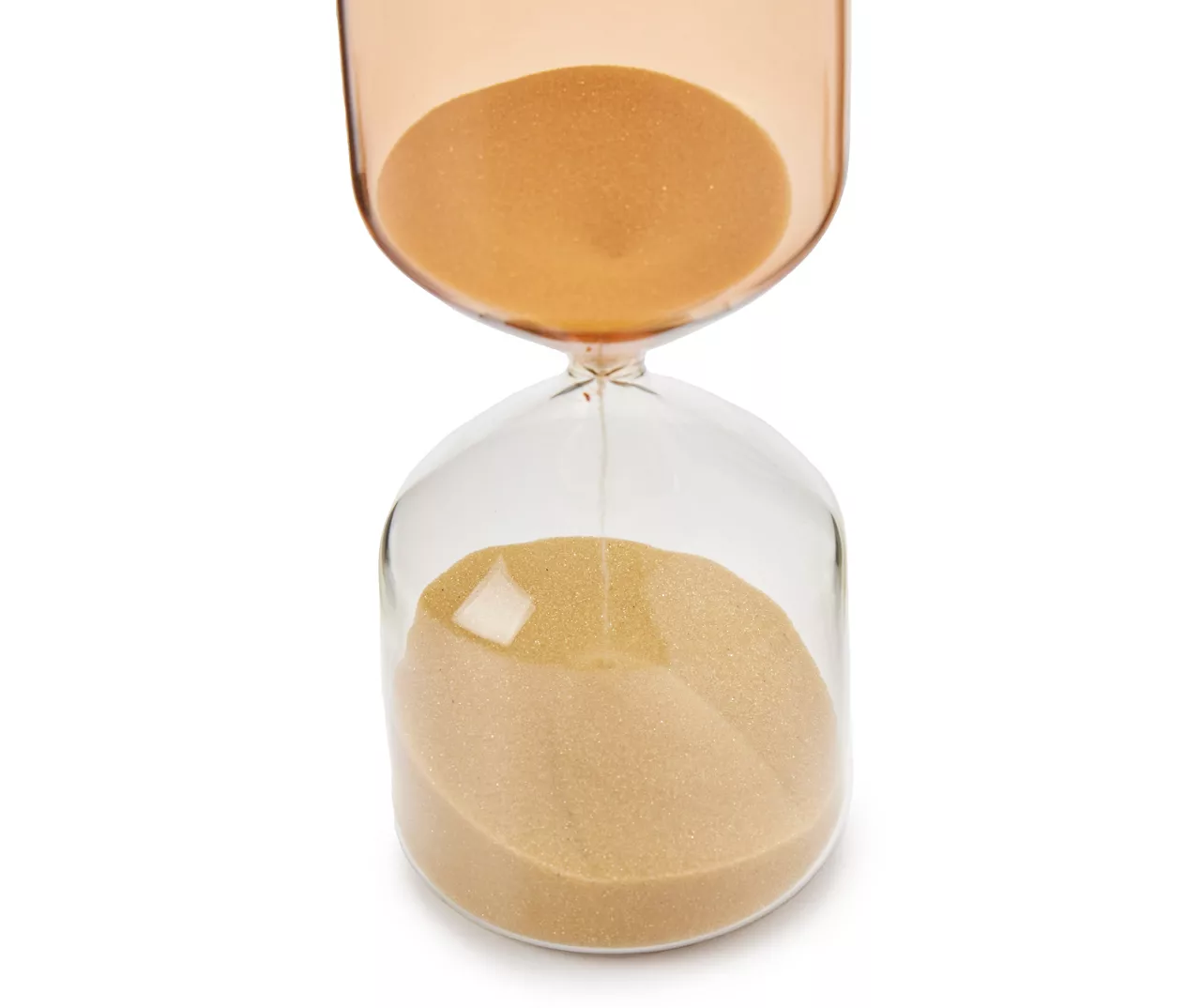 New Beginnings Tan & Clear Tinted Sand Hourglass - Image 2