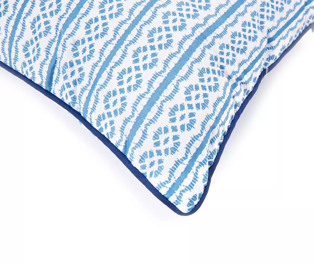 Blue & White Stripe Full/Queen 5-Piece Comforter Set - Image 4