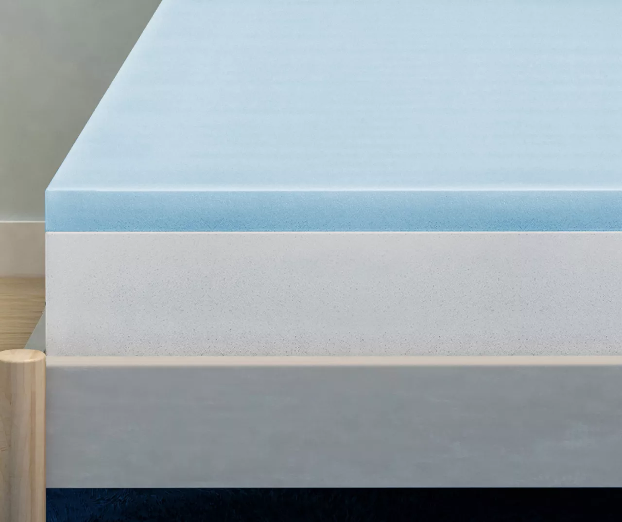 Serta Perfect Sleeper Easy Saver Blue 2" Memory Foam Topper - Image 16