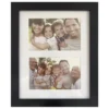 Black Linear 2-Photo Picture Frame, (4" X 6")