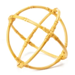 Wild Sedona Bamboo Look Metal Orb Tabletop Decor