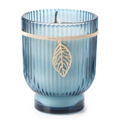 Wild Sedona Sea Salt Wave Rib Pedestal Candle, 15 Oz.