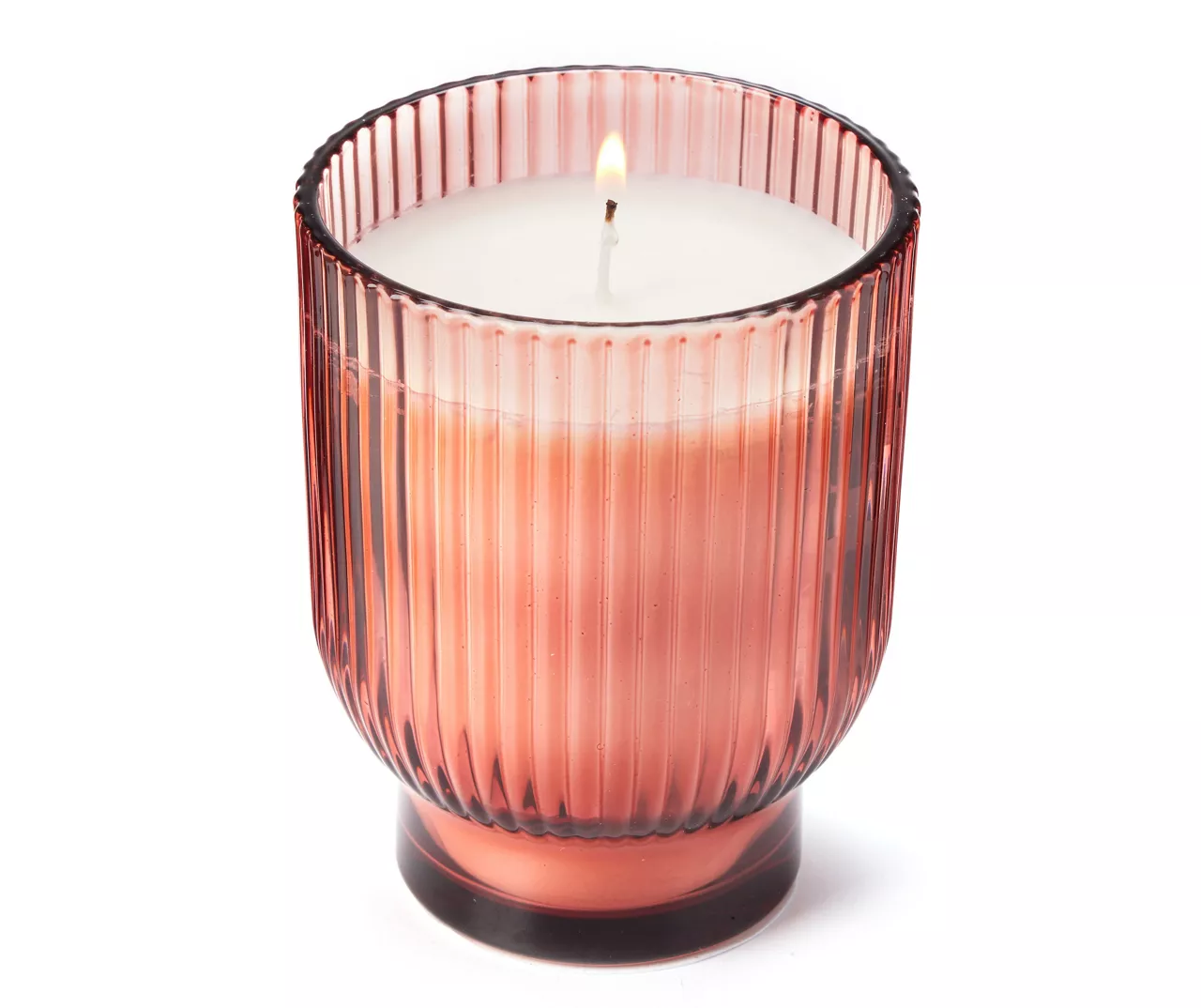 Wild Sedona Spiced Ginger Brown Rib Pedestal Candle, 15 Oz. - Image 2