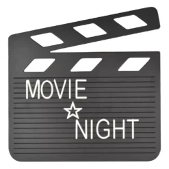 Black Clapperboard Letter Board