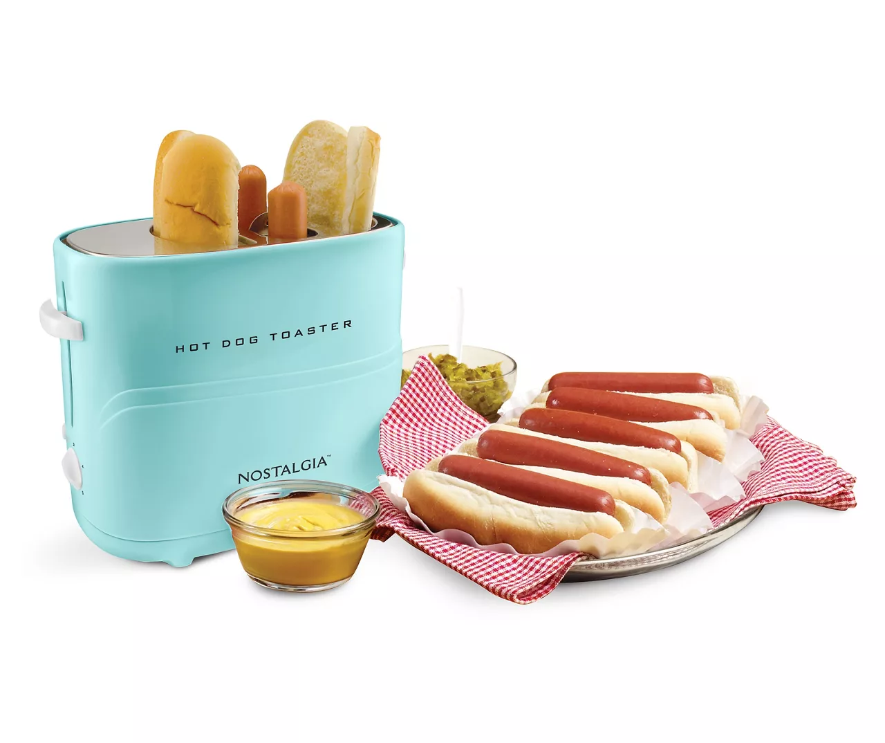 Aqua Pop-Up Hot Dog Toaster