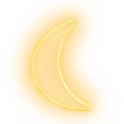 Warm White Crescent Moon LED Neon Wall Light