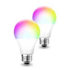 Glow-Up 6-Watt A19 LED Multicolor Light Bulbs, 2-Pack