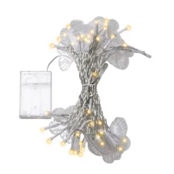 Warm White Butterfly Charm 10-Strand LED Curtain Lights