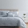 Birch Gray Crinkle Texture King 6-Piece Comforter Set