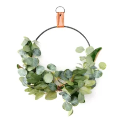 Green Eucalyptus Hoop Wreath, (16")