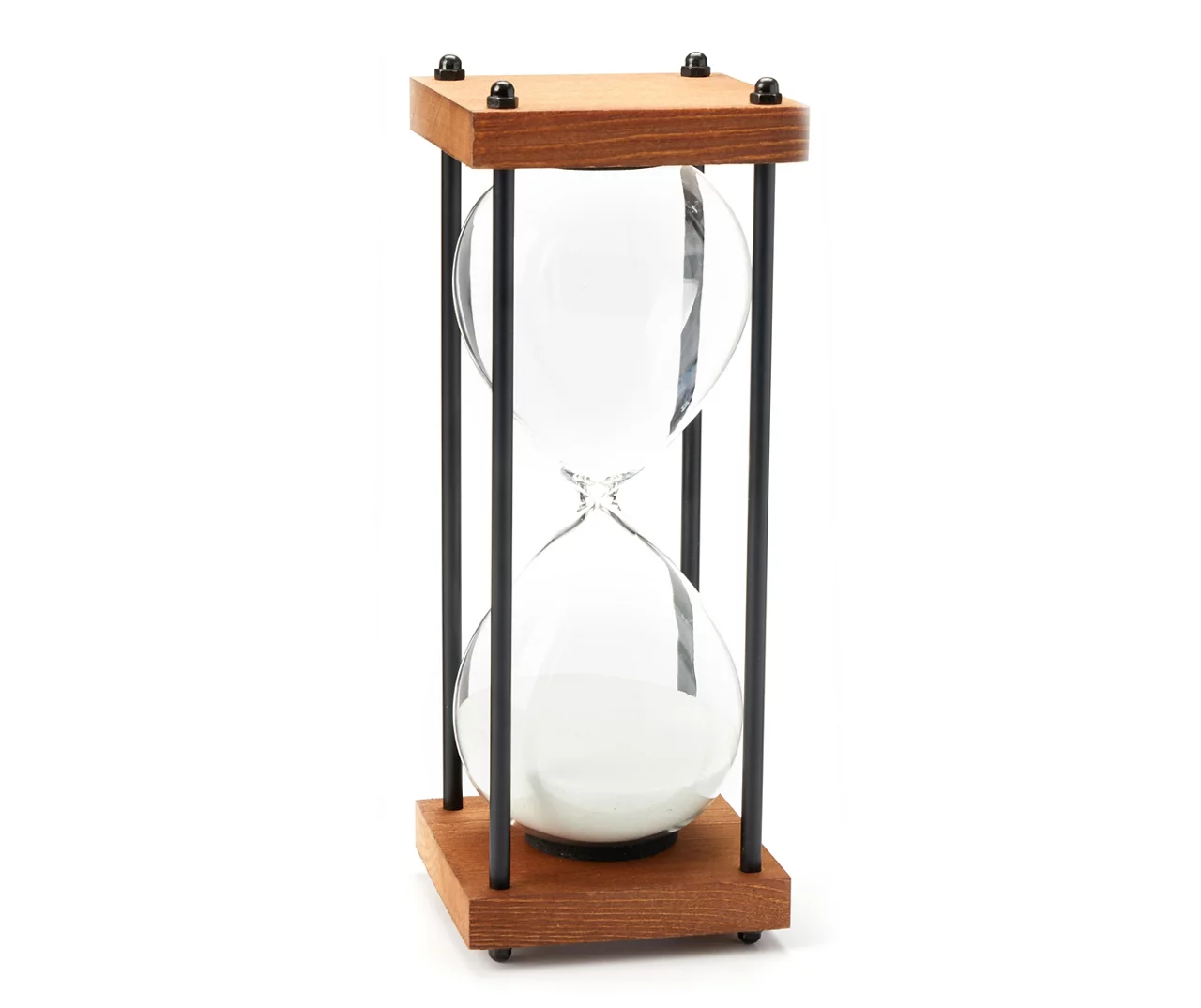 Sand Hourglass Wood & Metal Tabletop DecorĀ