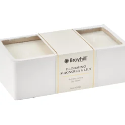 Blooming Magnolia & Lily 3-Wick Cement Candle, 14 Oz.