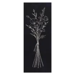 Navy & White Floral Lacquer Box Plaque