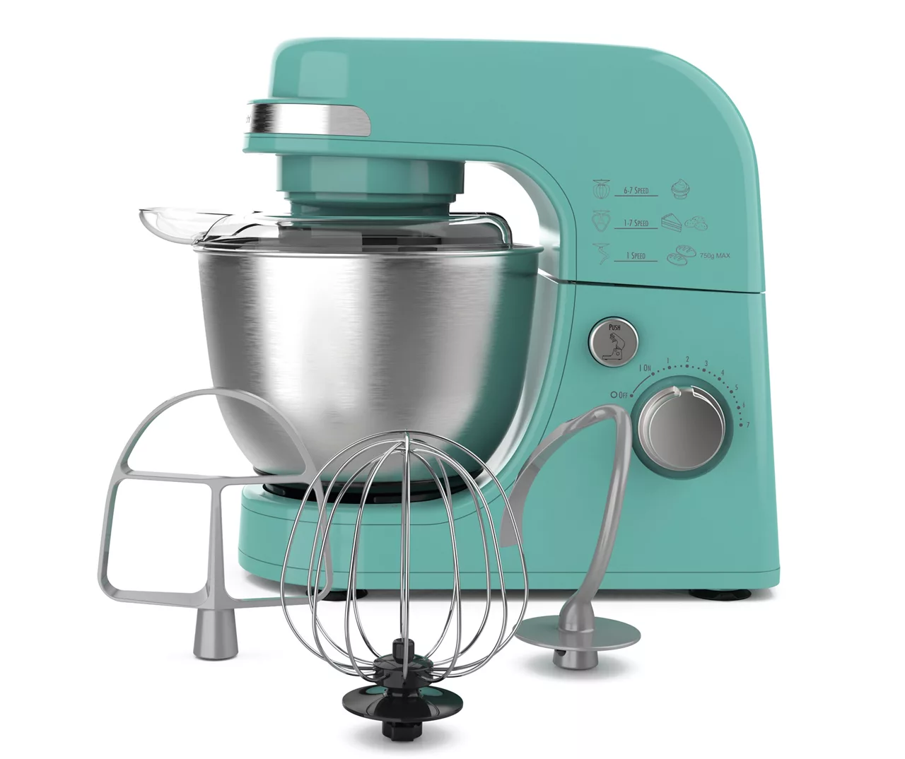 Hamilton Beach Blue 7-Speed Stand Mixer - Image 3