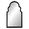 Black Moroccan Framed Wall Mirror, (23.3")