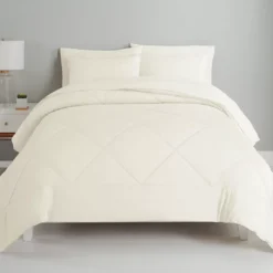 Egret Diamond-Quilted King 7-Piece Comforter Set