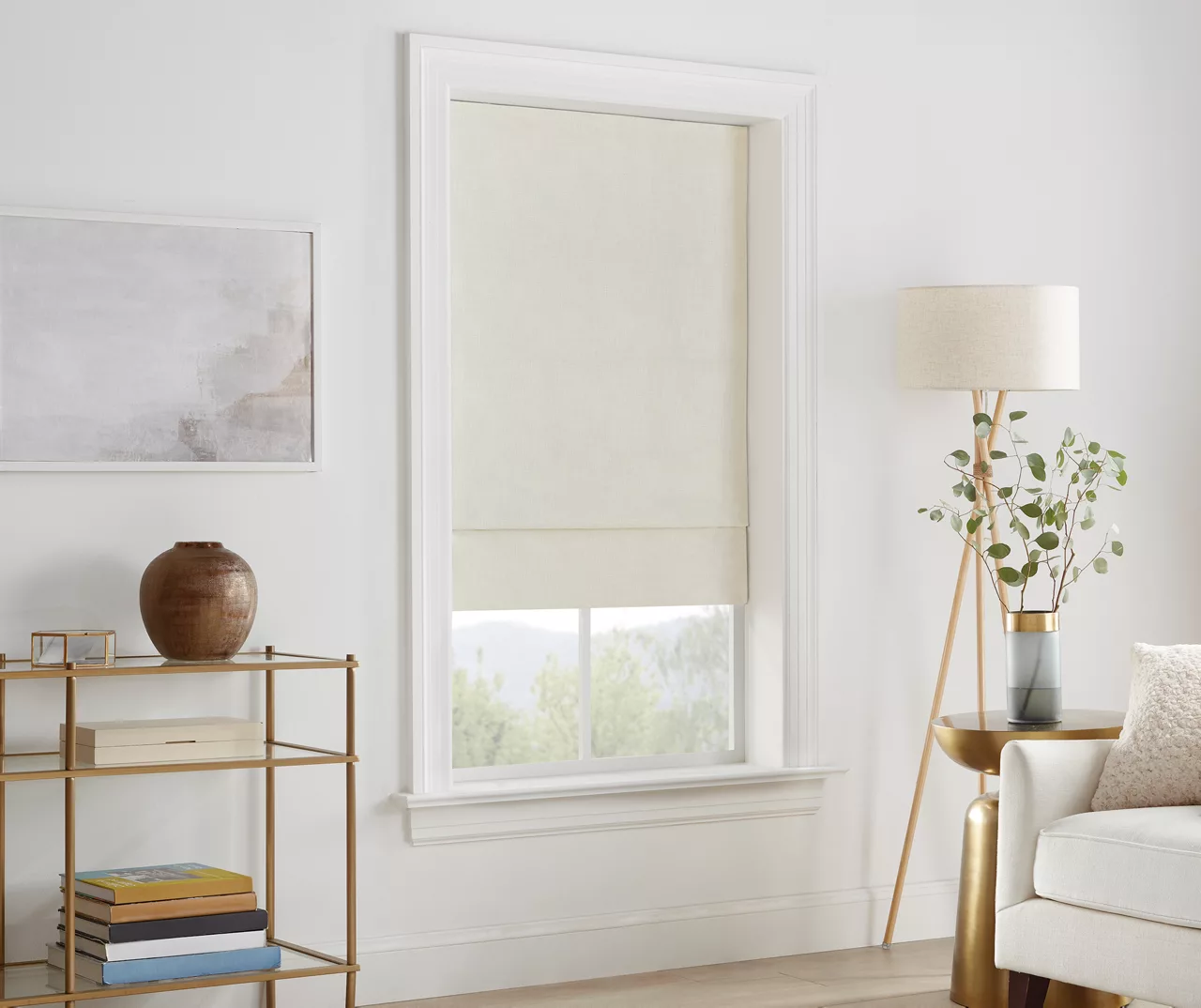 Eclipse Drew Ivory Roman Blackout Shade - Image 2