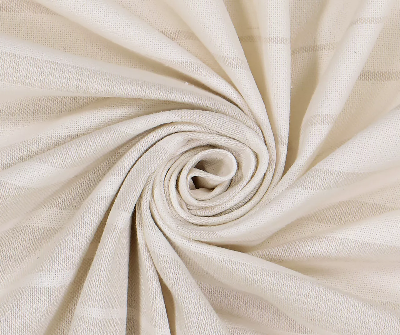 Amari Beige & Oatmeal Stripe Light-Filtering Rod Pocket Curtain Panel, (63") - Image 9