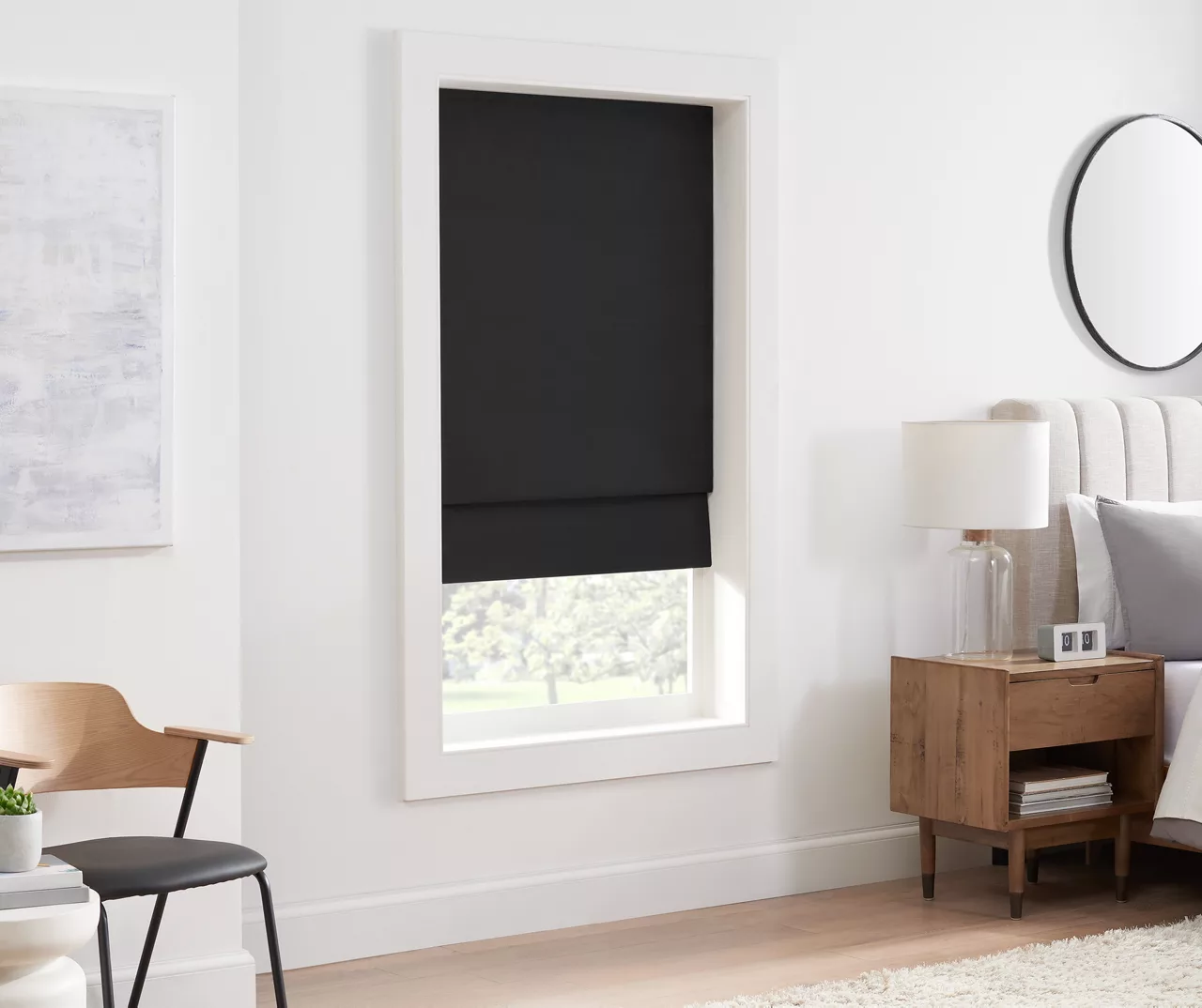 Eclipse Kylie Black Blackout Roman Shade - Image 2