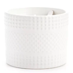Homeward Vanilla Macaroon Embossed Ceramic Candle, 11 Oz.