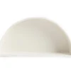 White Half Moon Wall Shelf
