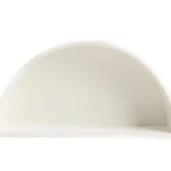 White Half Moon Wall Shelf