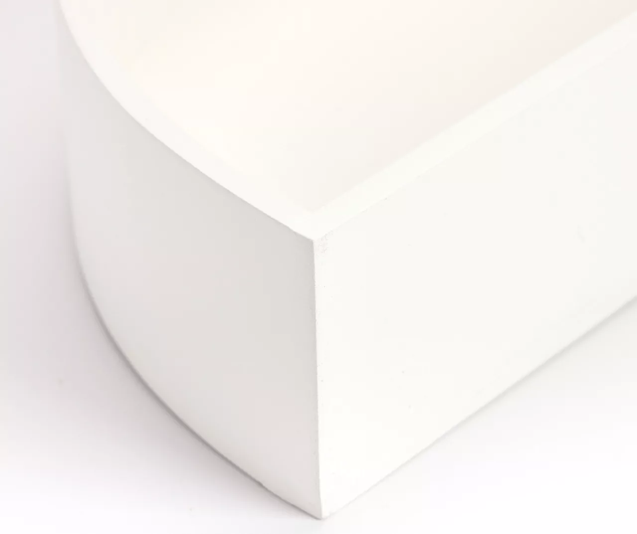 White Half Moon Wall Shelf - Image 2