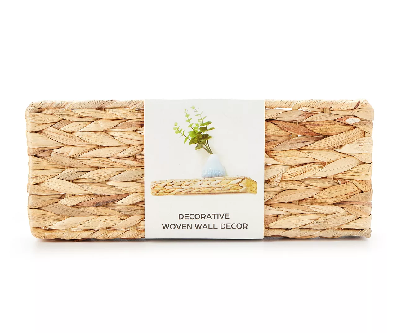 Braided Water Hyacinth Floating Wall Shelf - Image 5