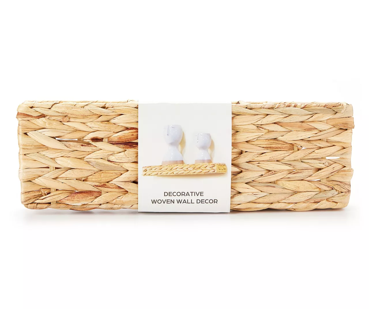 Braided Water Hyacinth Floating Wall Shelf - Image 8