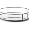 Black Mirrored Round Tray