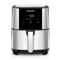 5-Quart Chefman TurboFry Touch Stainless Steel Air Fryer