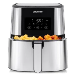 8-Quart Chefman TurboFry Touch Stainless Steel Air Fryer