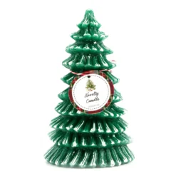Santa's Workshop Tree Novelty Candle, (8.1")