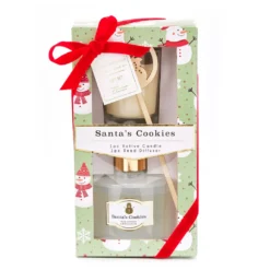 Santa's Cookies Diffuser & Votive Candle Gift Set