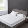 White Microfiber Waterproof Mattress Pad