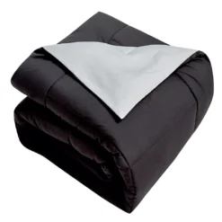 Down-Alternative Box-Quilt Reversible Comforter