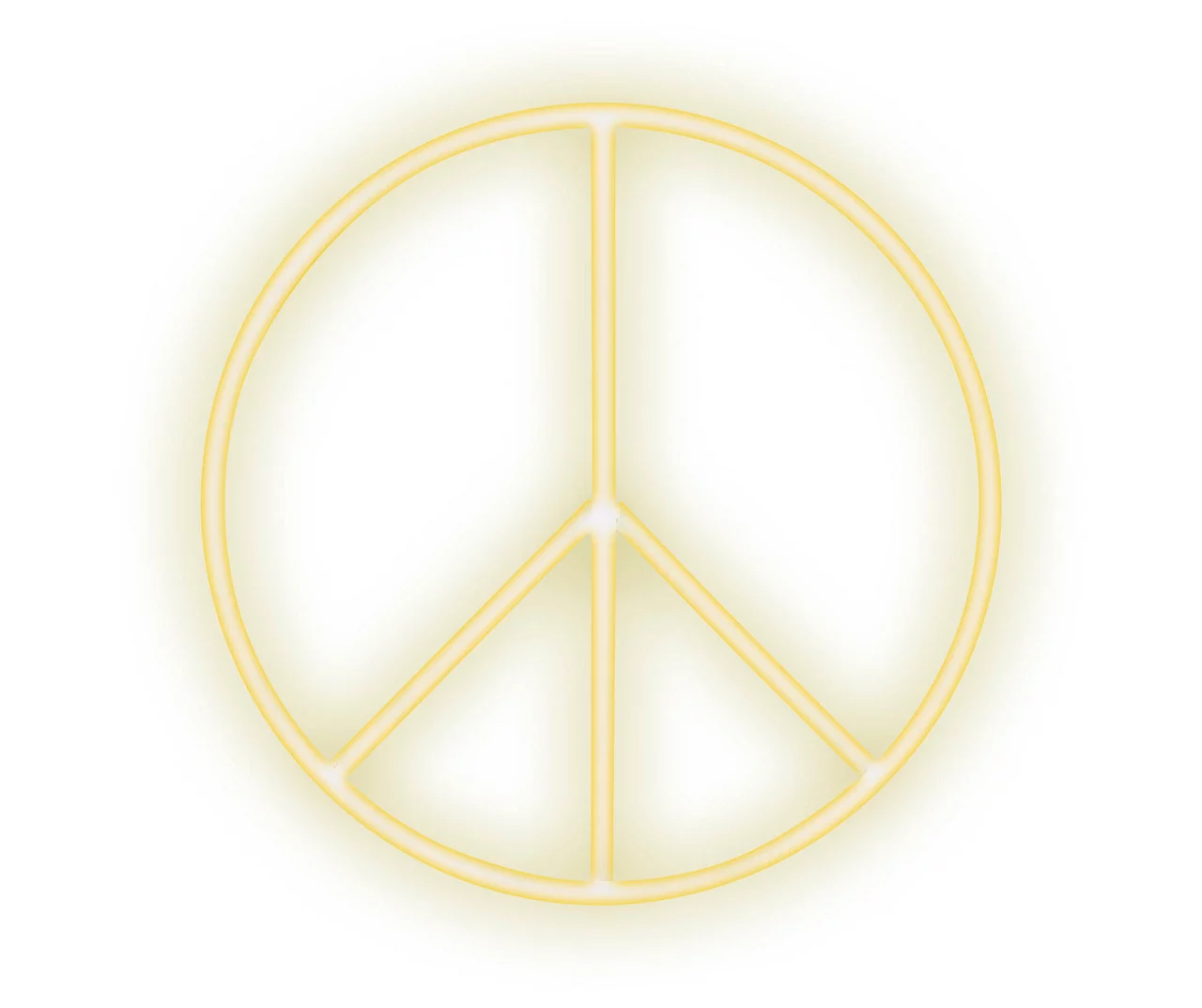 Glow-Up Peace Sign LED Wall Light